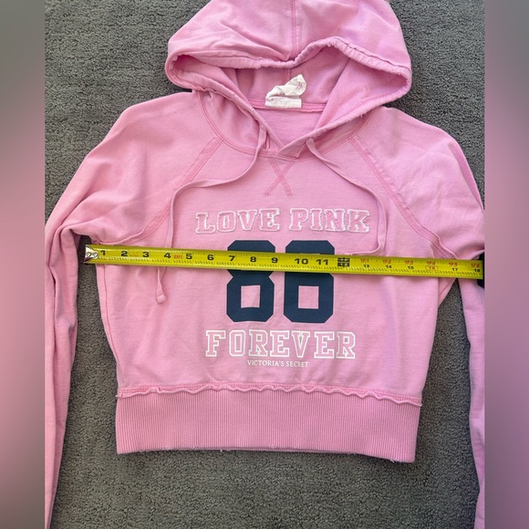 PINK Victoria’s Secret Pink Cropped Hoodie | Lightweight | Size S - Picture 4 of 6